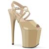Pleaser - FLAMINGO824 Sandaal met enkelband, Paaldans schoenen - Creme Product image